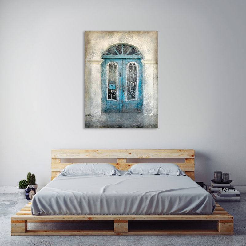 « bleu de porte » par kimberly allen, impression sur toile tendue, H 16 po x l 12 po x P 1,5 po