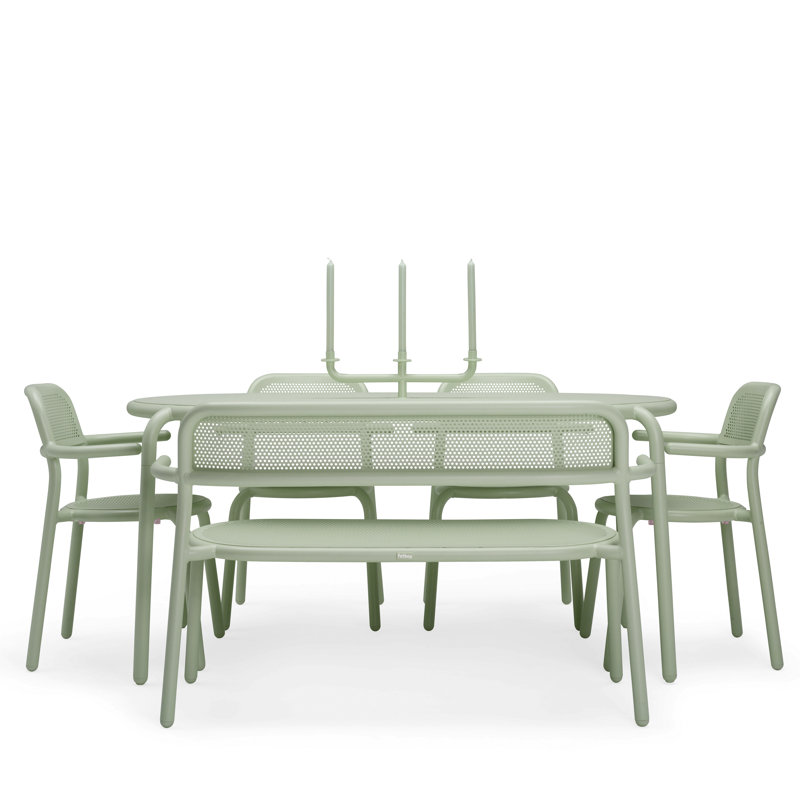 Toni Tavolo Outdoor Dining Table, Mist Green