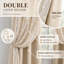 Rideaux boho beige pour le salon 84 pouces