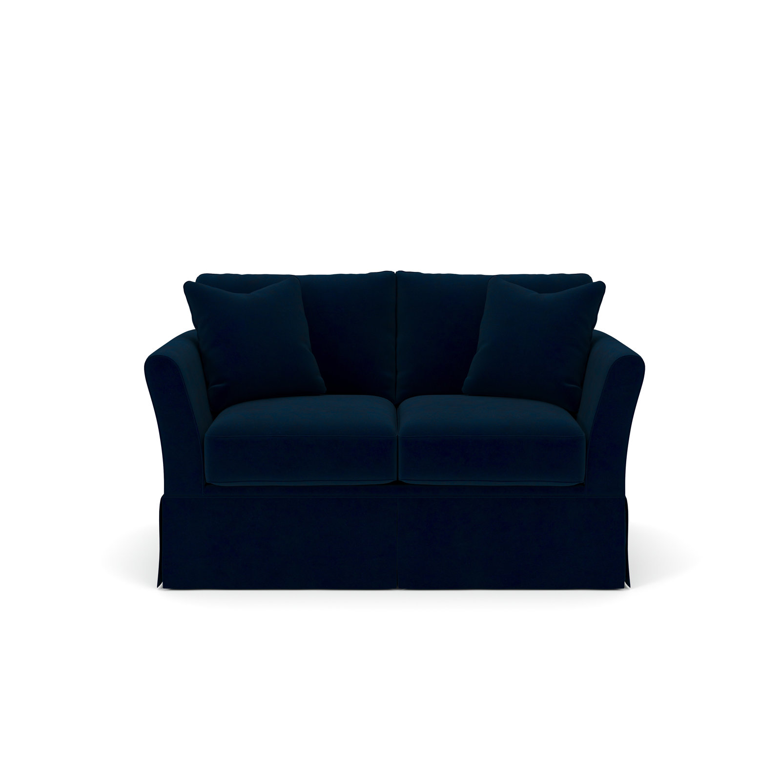 Shelby 60'' Upholstered Sleeper Sofa, Bella Ink Blue Performance Velvet