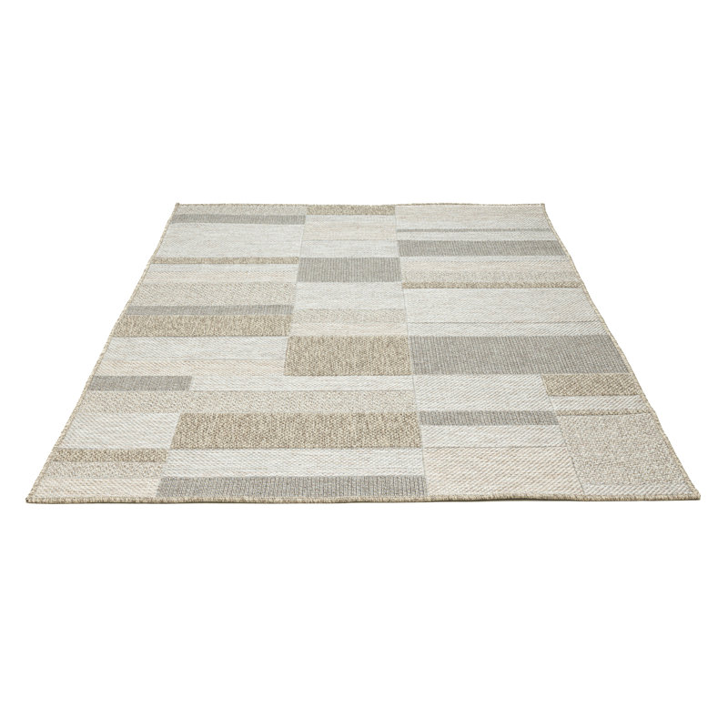 Brown/Beige Indoor/Outdoor Rug, Rectangular 230 x 330cm