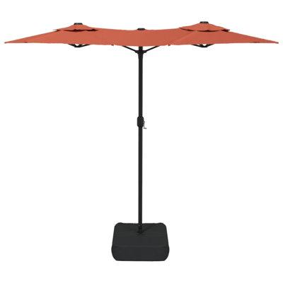 Double-Head Garden Parasol 316x240 cm