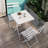 Castana Metal Bar Set with Stools