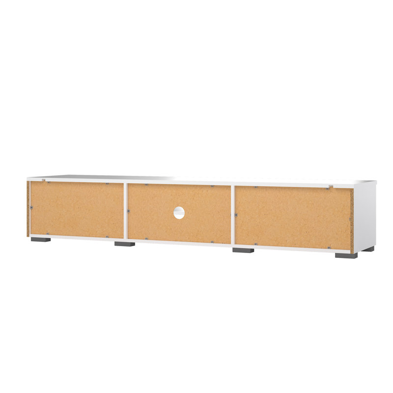 Karlin 68 Inch Wide Media Console, White High Gloss