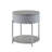 High Gloss & Chrome Finish End Table