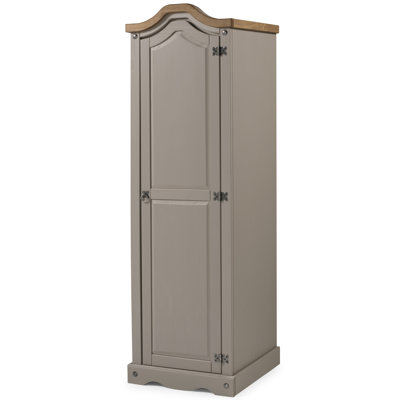 Palmea 1 Door Solid Wood Wardrobe