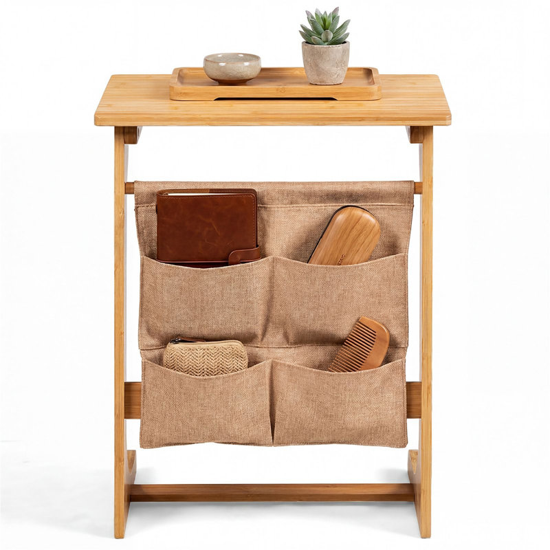 50cm W Metal Bedside Table