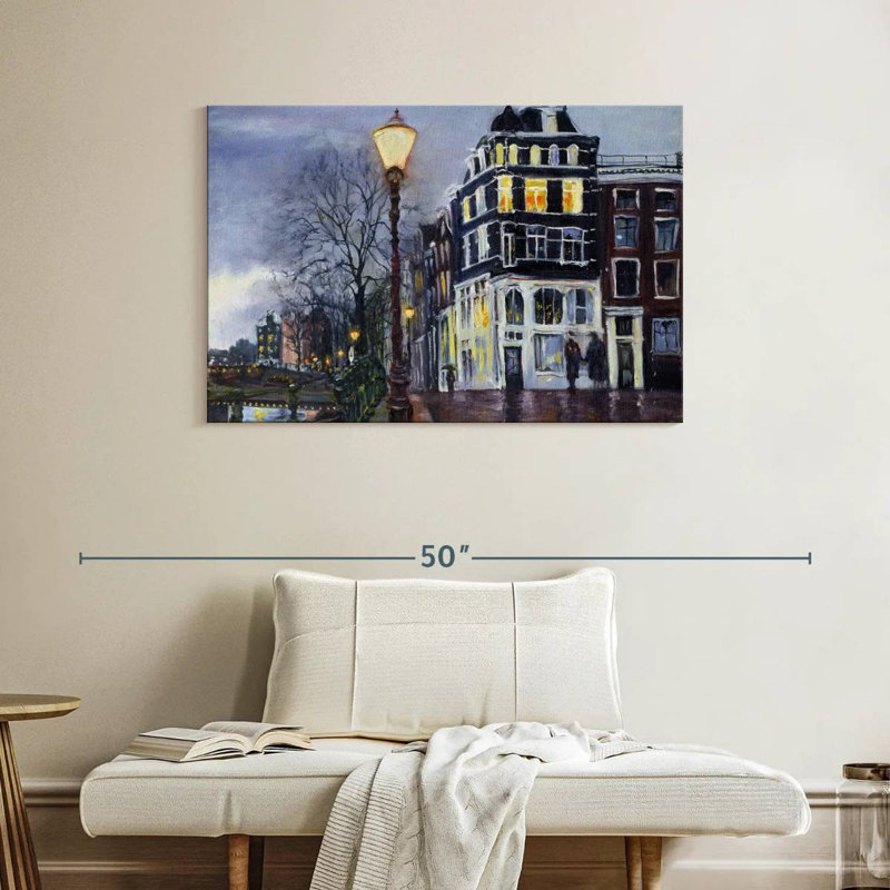 Sirci au crépuscule, Amsterdam, H 26 po x l 39 po