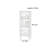 Modern Glass Vertical Accent Cabinet
