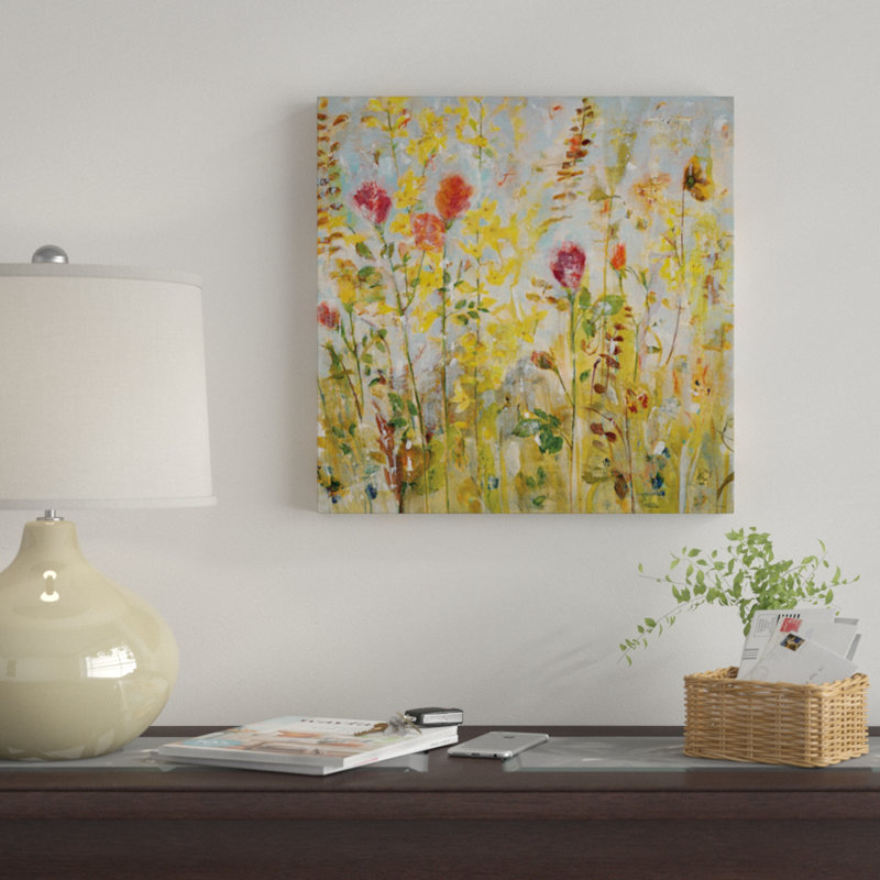 «Spring Medley», reproduction sur toile, H 12 po x l 12 po x P 0,75 po, Pas de tapis, Toile tendue