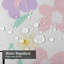 Rideau de douche rose avec 12 crochets Spring Summer-129039153