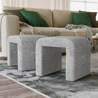 Kennedy 21 Wide Rectangle Standard Ottoman by Kelly Clarkson Home