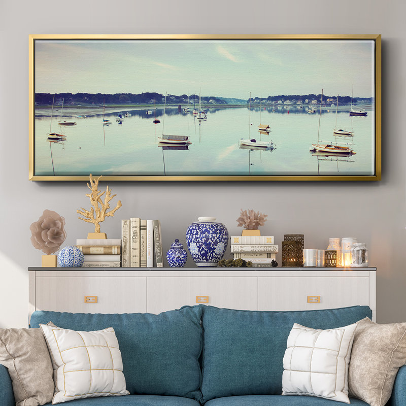 Cape Ann Marina - toile encadrée, H 20 po x l 50 po