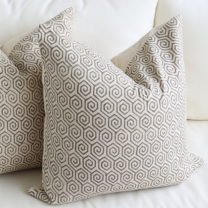 Geometric Cotton Pillow Cover
