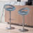 Swivel Adjustable Height Counter Stool with Metal Frame-795627615