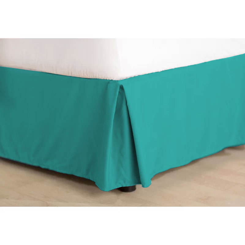 Jupe de lit en microfibre 14 po - Basics by Wayfair ™, Très grand, Bleu pied d'alouette