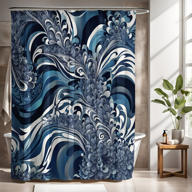 Rideau de douche Tisbury, H 93 po x l 70 po