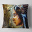 Portrait d'une femme indienne avec coussin décoratif-29883238-29883240