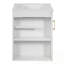 Armoire de salle de bain avec lavabo, 1 porte et tablette latérale-931939995