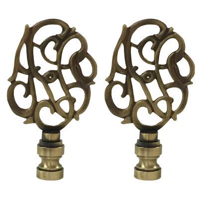 Hand Carved Caste Floral Lamp Finial