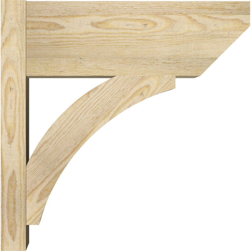 Persienne en bois Thatton, P 20 po x H 20 po, Sapin Douglas de 6 po (sciage brut)