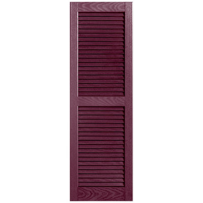 Straight Top Open Louver Shutters Pair