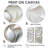 Abstract Silver And White Flowers Pattern - White Canvas Wall Art-438138182-438138187-438138180