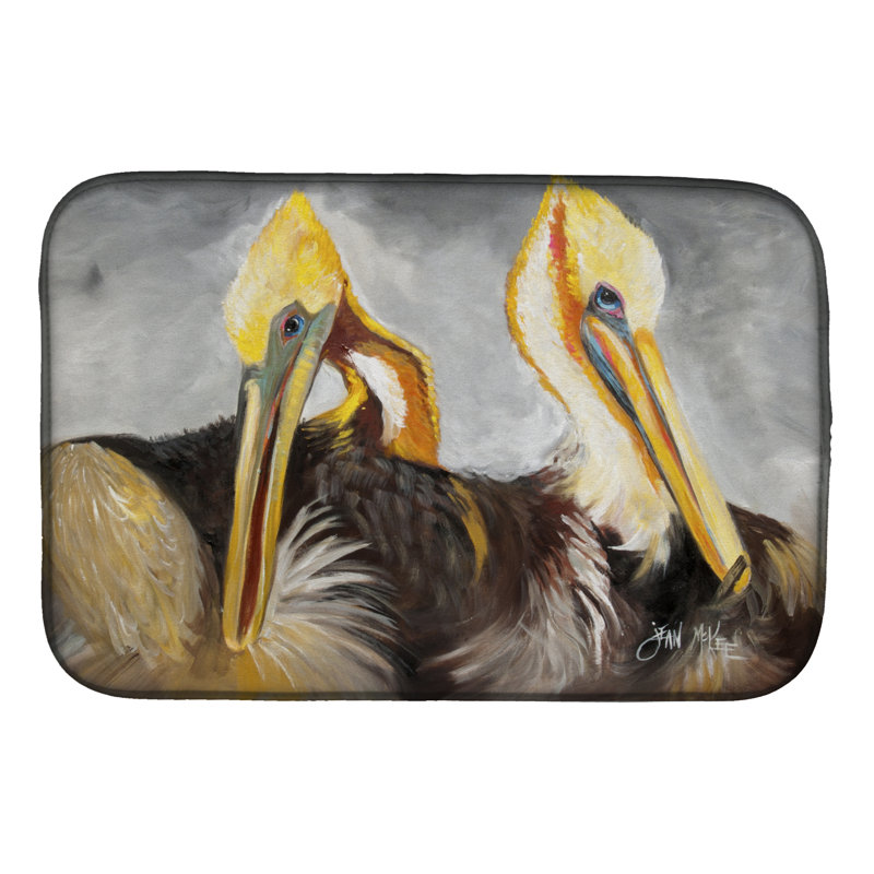 Tapis de séchage preening pelicans