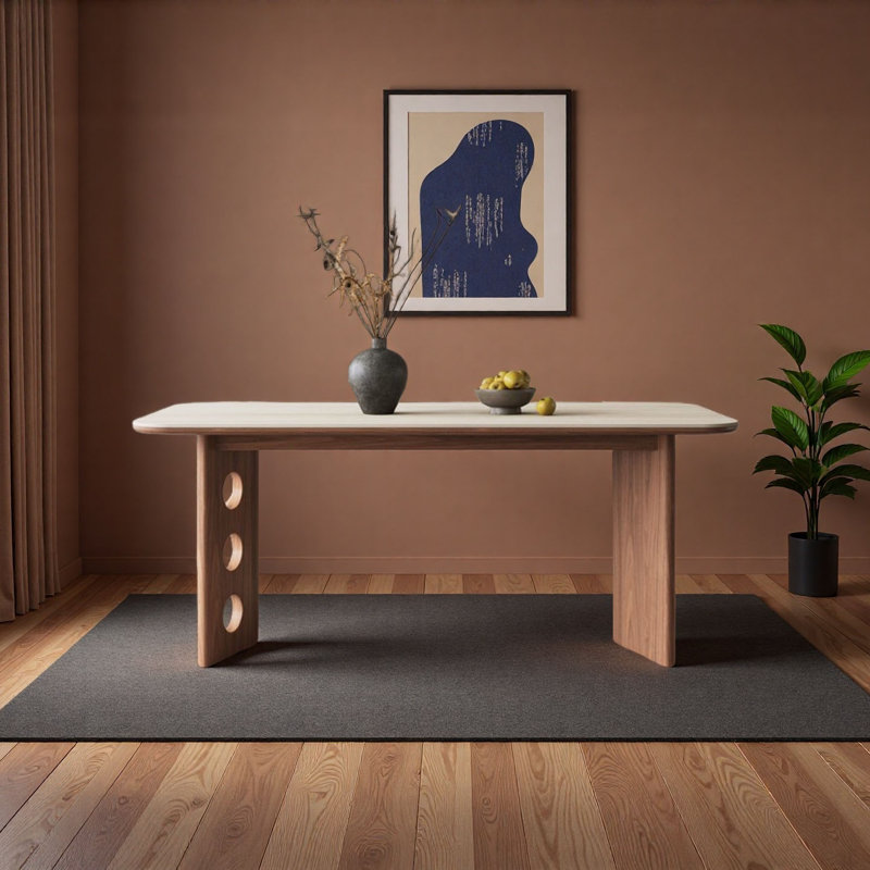 Table de salle à manger Mid-Century, 29.5"H x 55.1"L x 31.5"W