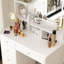 Ensemble coiffeuse avec miroir et tabouret Artilus-691025459