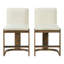 Tabourets de comptoir rembourrés en bois d'hévéa massif Modern Modern-123802498