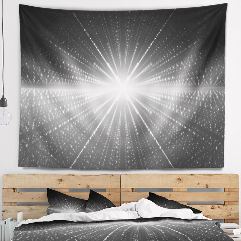 Tapisseriee abstraite étoile lumineuse dans galaxy, H 32 po x l 39 po