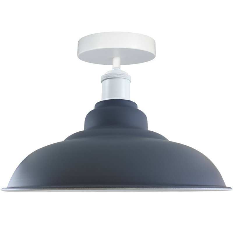 Navi Semi Flush Mount, Grey