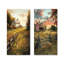 «Green Farmhouse Charm I» - ensemble d'art mural de ferme 2 pièces-1440597552-1440597548