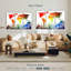 «Rainbow World Map», reproduction sur toile-92761342