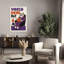 Pajama Owl Reading Peaceful Retro Whimsical Owl Forest Wall Art Print by Patryk Krygowski - Wrapped Canvas Print-311475155
