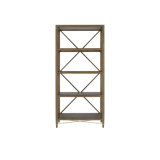 Verona Solid Wood Etagere Bookcase
