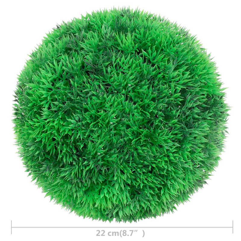 Green Plastic Boxwood Topiary with Lights for Outdoor Use