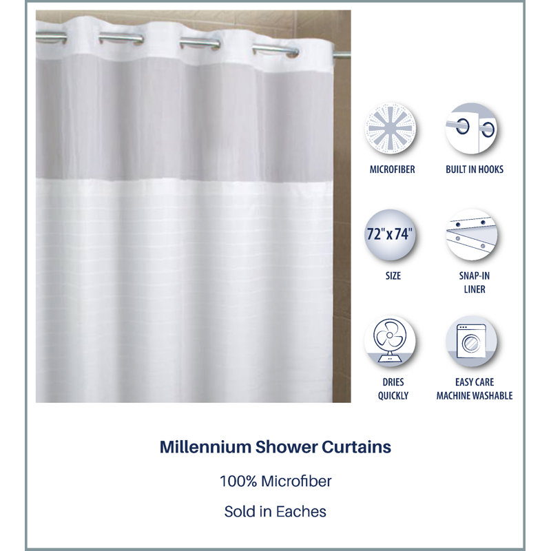 Shower Curtain with Liner Included