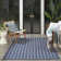 Kurmanbek Geometric Reversible Indoor / Outdoor Area Rug in Navy
