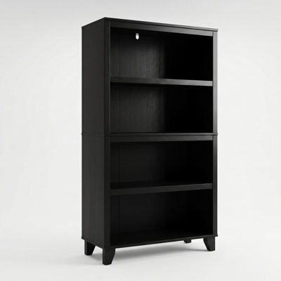 4-Tier Open Bookcase, Storage and Display Bookshelf Shelf With Legs for Home Office and Living Room