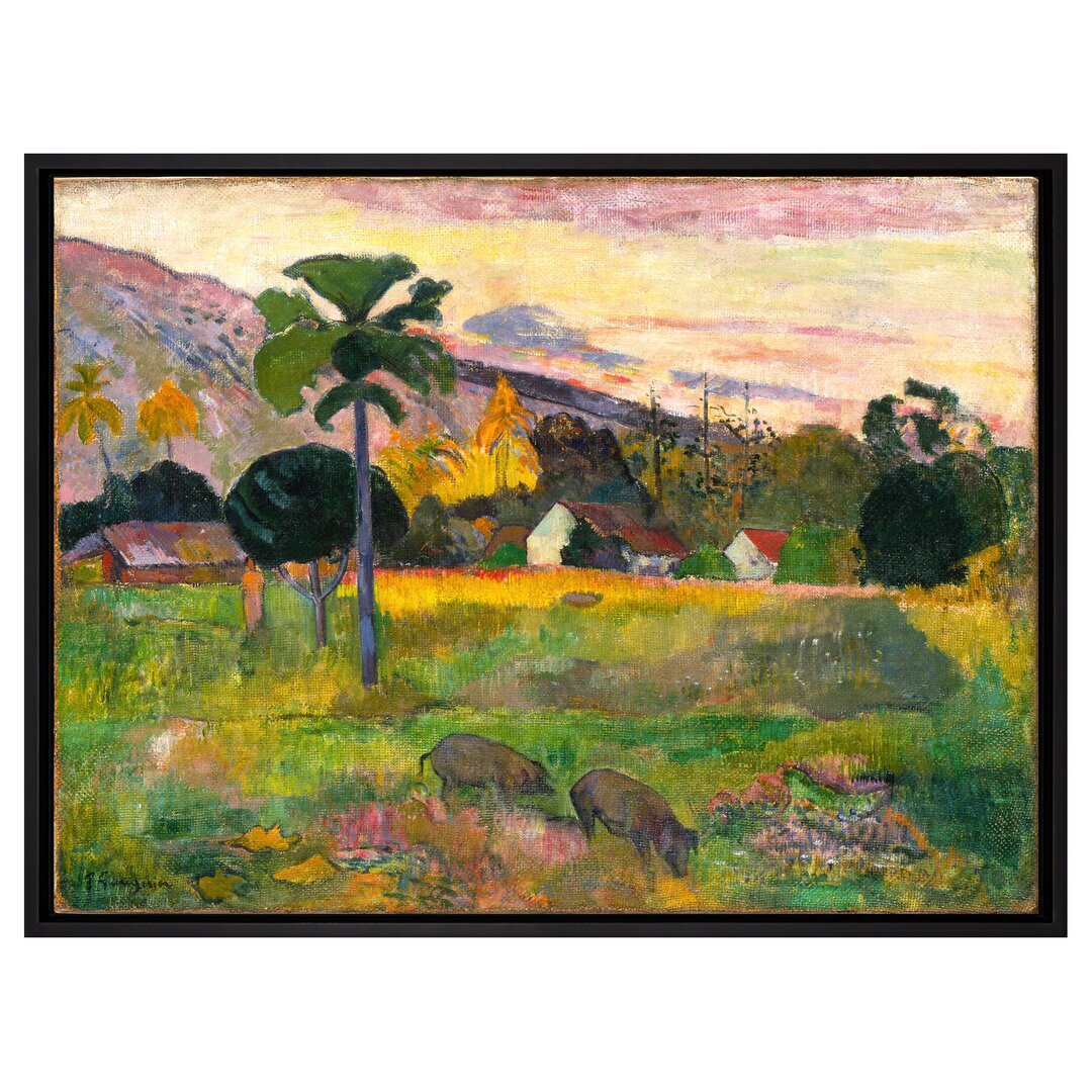 Gerahmtes Leinwandbild May Day von Paul Gauguin