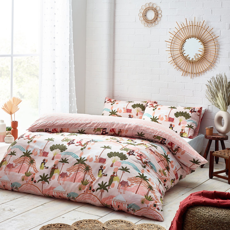 No Pattern Duvet Cover Set with Pillowcases, Double Duvet Cover + 2 Standard Pillowcases