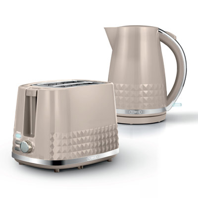 Tower Solitaire Kitchen Set, 1.5L Rapid Boil Kettle & 2 Slice Toaster