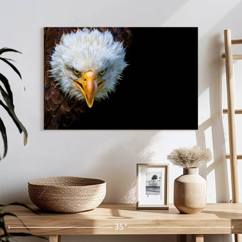Crowle Fiery Bald Eagle, 8" H x 12" W