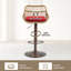 Ensemble de 2 tabourets de bar pivotants réglables avec repose-pieds, chaises de cuisine et chaises de salle à manger-911000020