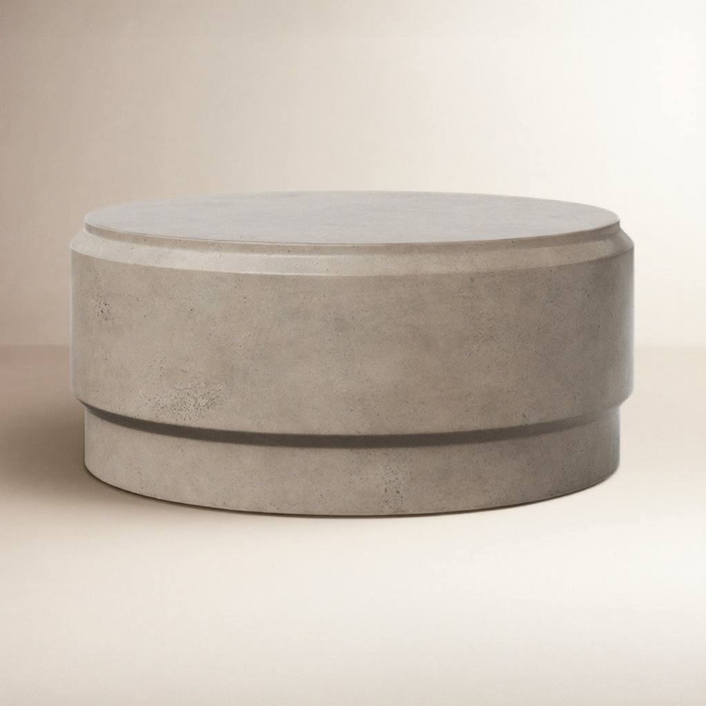 Cassis Single Coffee Table, Concrete