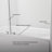 60'' - W x 58'' H Single Added Door Frameless Tub Door with-66707848