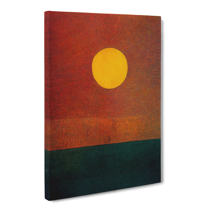 Pitre Sun Painting - Wrapped Canvas, 76cm H x 50cm W