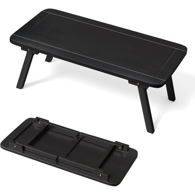 Table basse ovale pliante en bois